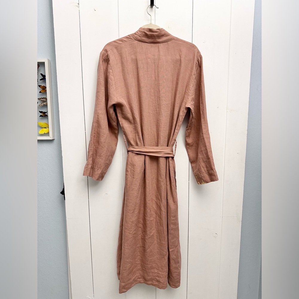 Parachute Linen Robe In Clay Size Small - Picture 8 of 12